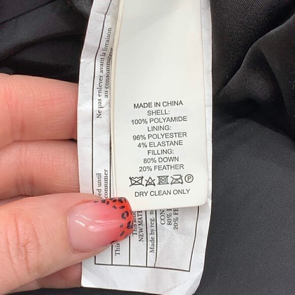 Kate Spade Black Peplum Puffer Jacket - Picture 6 of 6